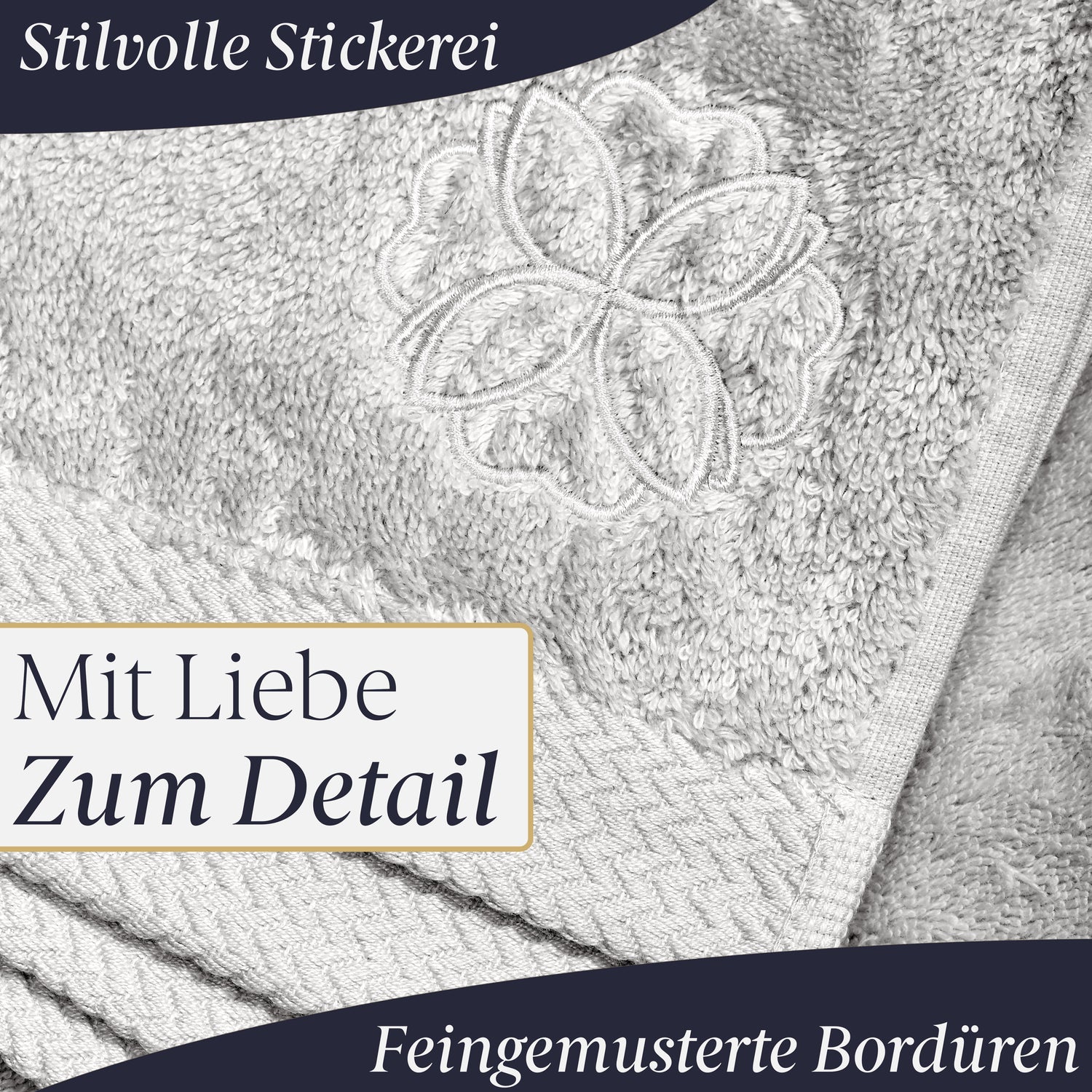 Duschtuch + Handtuch - 4er Set