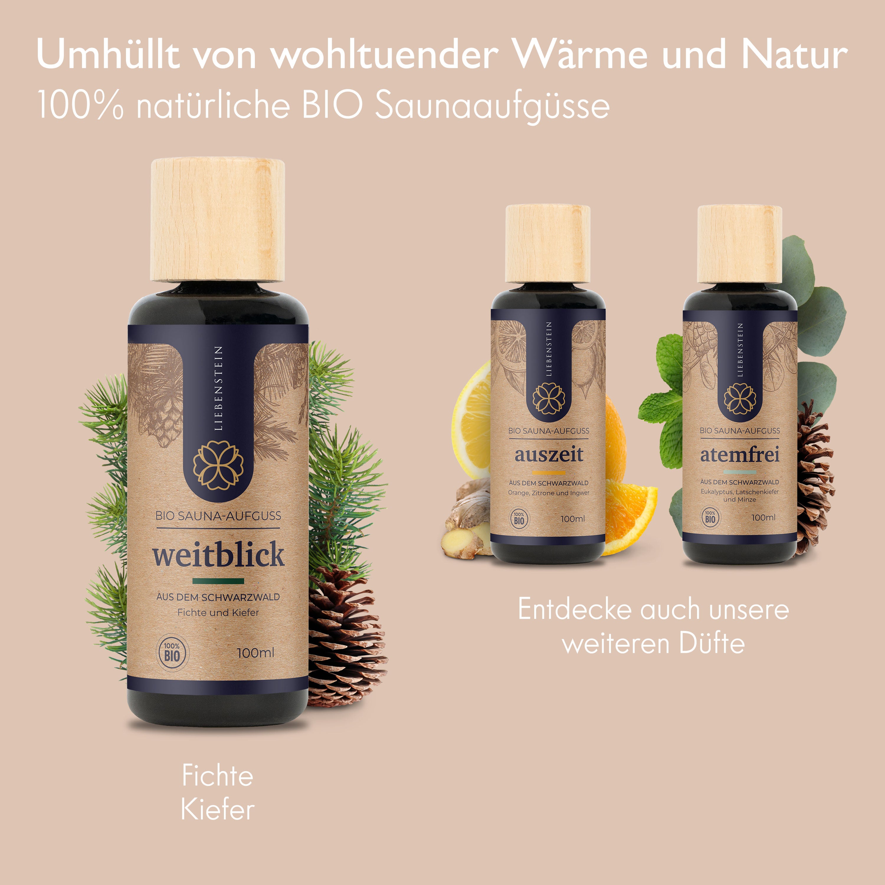 BIO Saunaaufguss - Fichte &amp; Kiefer - 100ml