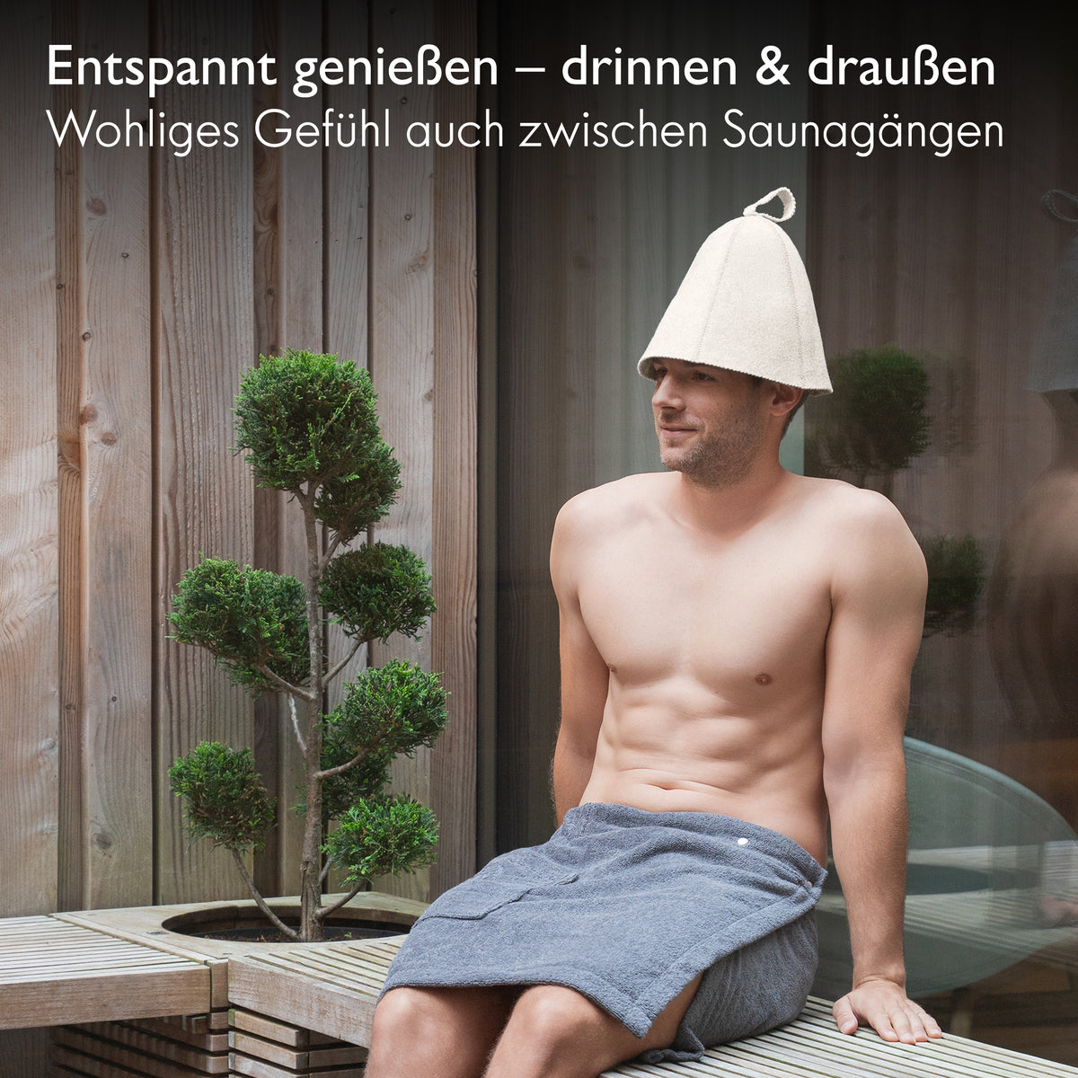 mütze in sauna Saunahut Filz Herren & Damen